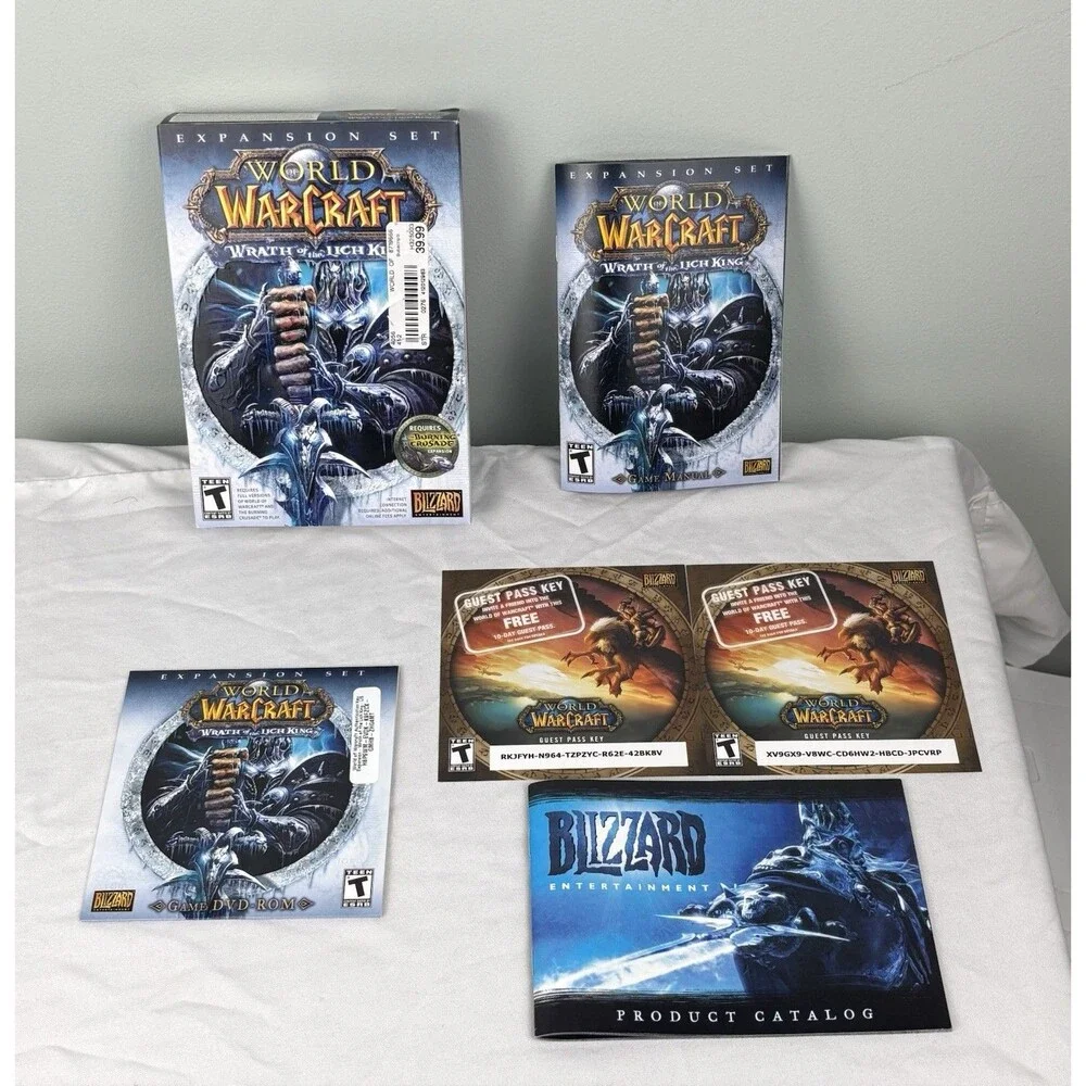 World Of Warcraft PC DVD-ROM + Cataclysm + Wrath Of The Lich King Expansion